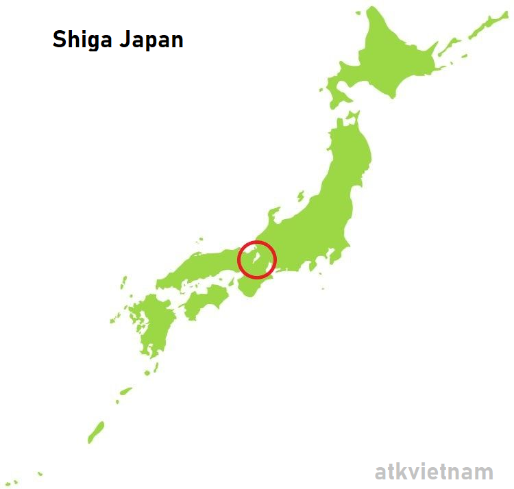 Map of Shiga Japan